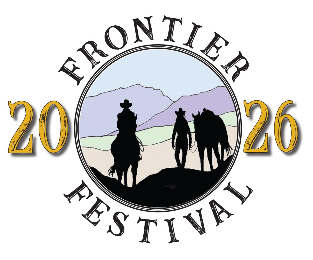 Frontier Festival logo with cowboys
