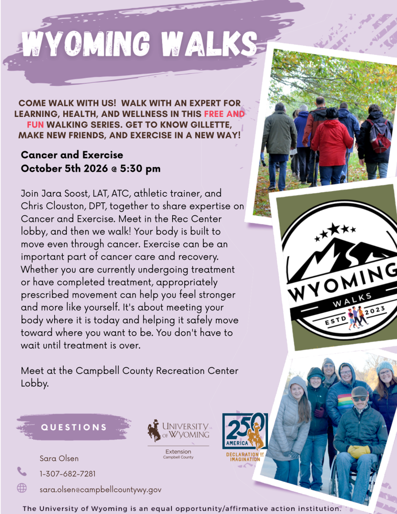 Wyoming Walks 2026 October